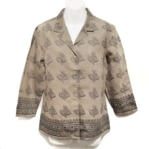 Banana Republic tan raw silk shirt NWOT